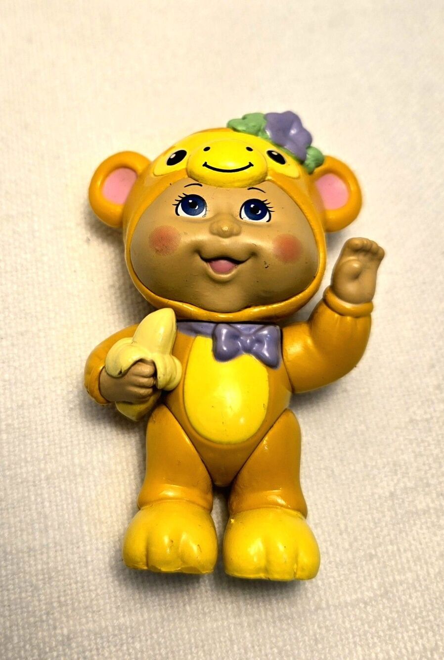 Cabbage Patch Cutie Town Yellow Monkey Banana 3” Figure Collectible RARE Toy